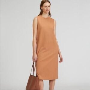 Everlane The Organic Cotton Midi Weekend
Tank Dress Muted Clay Orange Sz Large